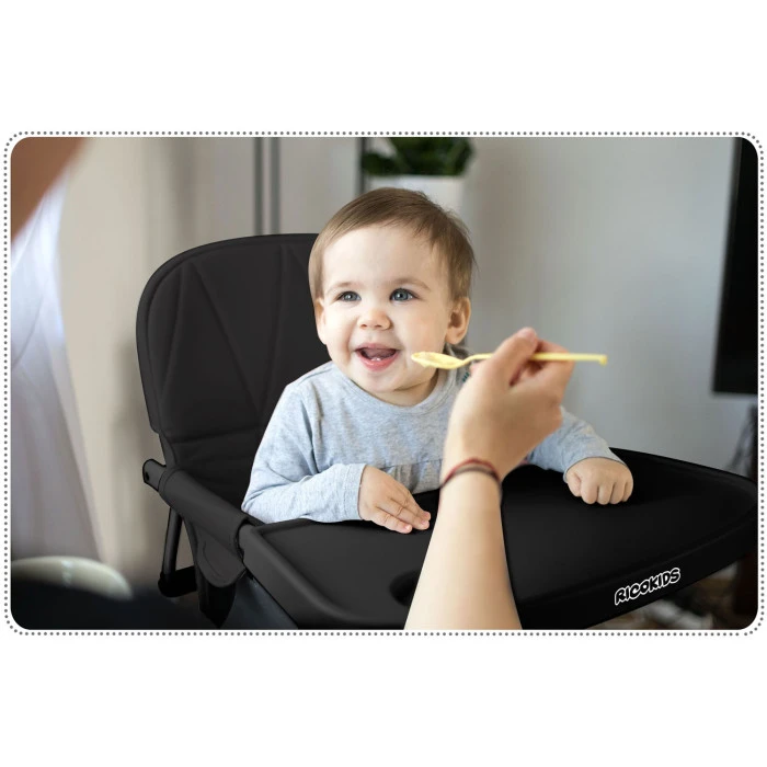 Стульчик для кормления Ricokids Nuco черный