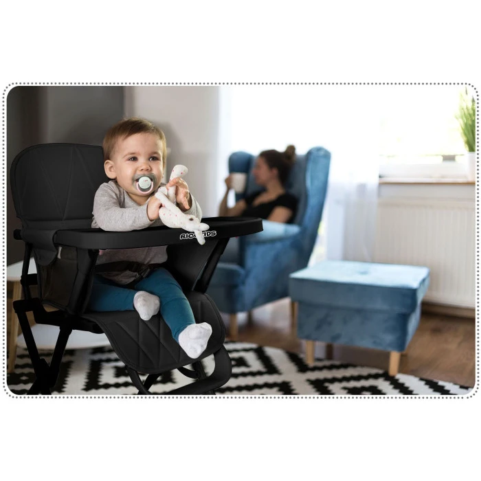 Стульчик для кормления Ricokids Nuco черный
