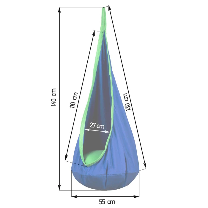 Кресло-кокон подвесной Neo-Sport, синее