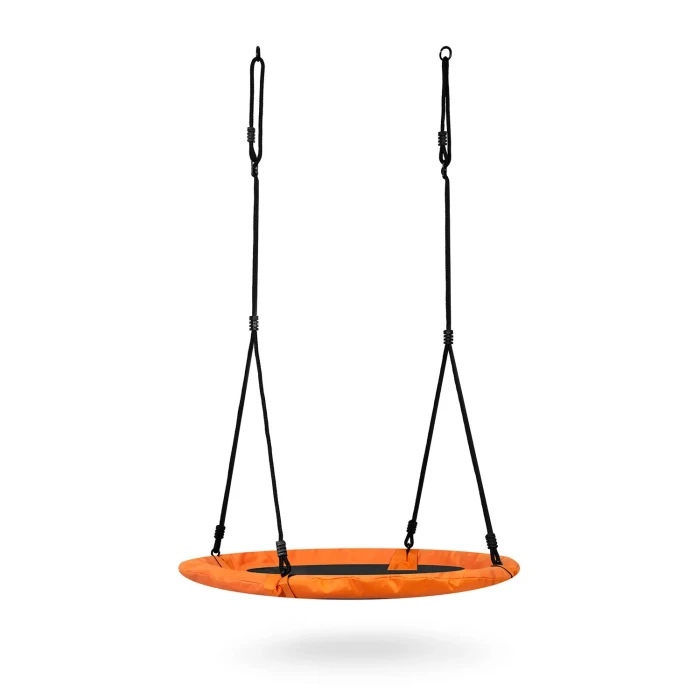 Гойдалка-гніздо Neo-Sport Swingo 100 см, чорно-помаранчева