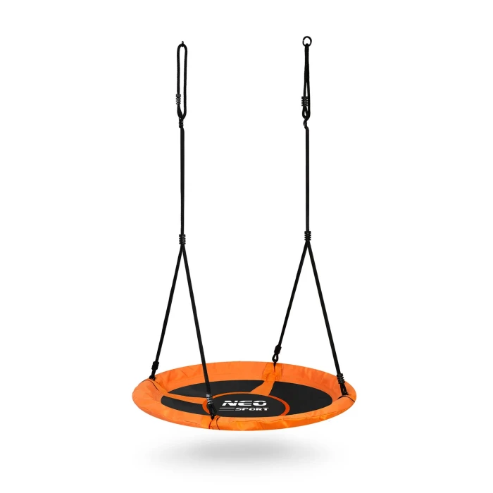 Гойдалка-гніздо Neo-Sport Swingo 100 см, чорно-помаранчева