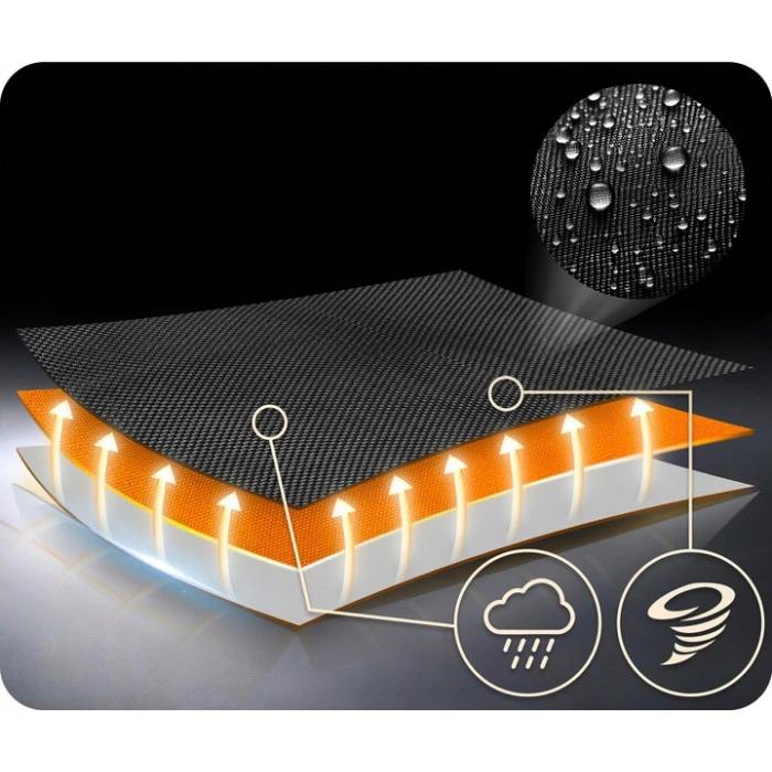 Гойдалка-гніздо Neo-Sport Swingo 100 см, чорно-помаранчева