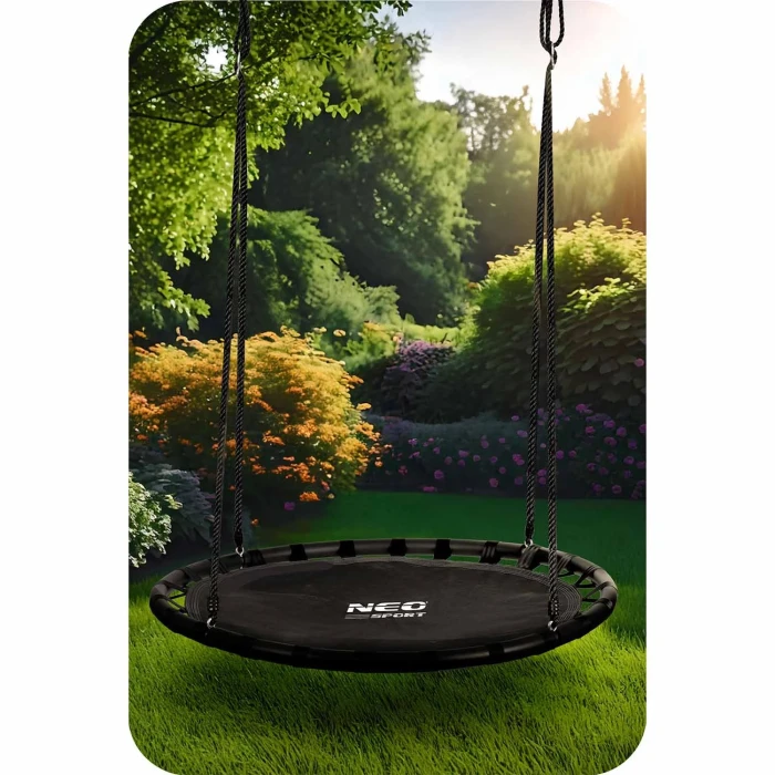 Качели Neo-Sport Swingo Гнездо аиста 110 см, черная