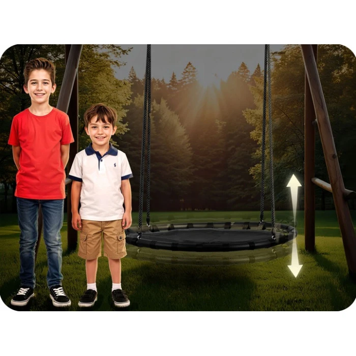 Качели Neo-Sport Swingo Гнездо аиста 110 см, черная