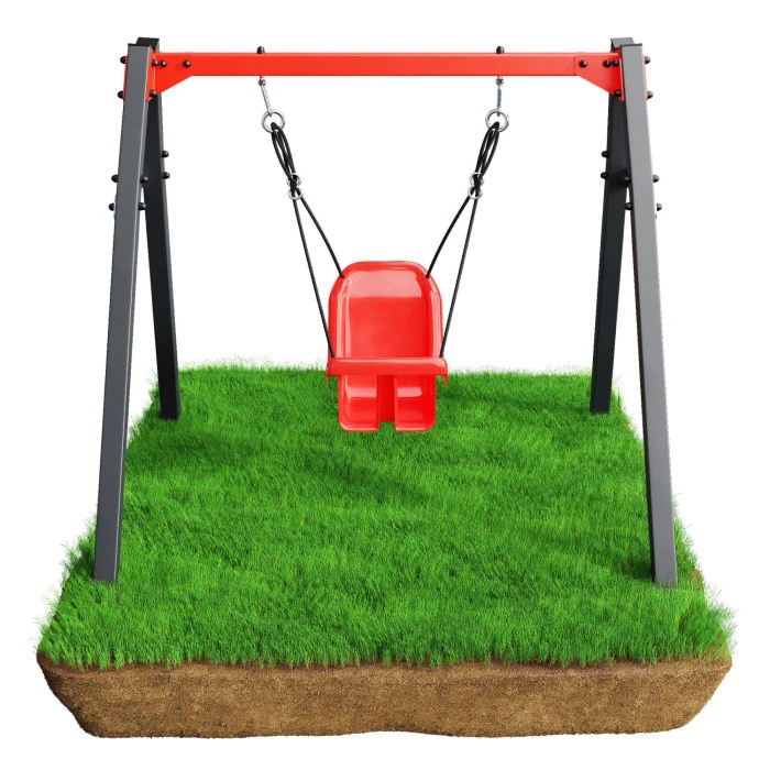 Качели K-SPORT KSOZ023 SUPER FUN - серо-красная