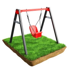 Гойдалка K-SPORT KSOZ023 SUPER FUN - сіро-червона