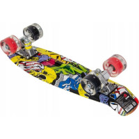 Скейтборд Enero Пластиковый скейтборд 22 дюйма граффити