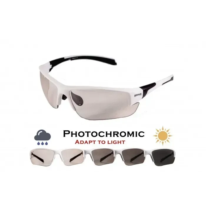 Окуляри захисні фотохромні Global Vision Hercules-7 White Photochromic, прозорі