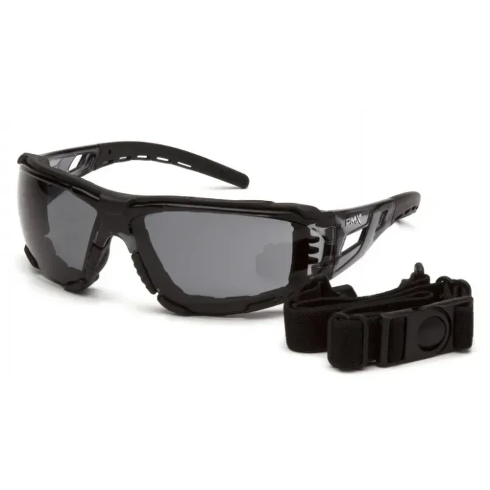 Окуляри захисні з ущільнювачем Pyramex Fyxate Super Anti-Fog H2MAX, сірі