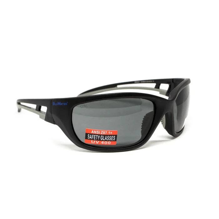 Окуляри захисні з поляризацією BluWater Seaside Polarized, сірі