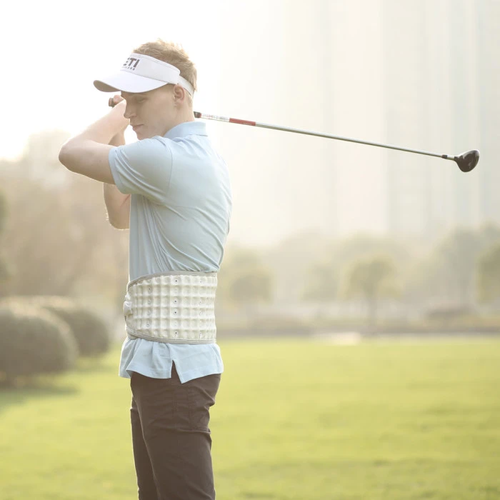 Поясничный декомпрессионный пояс inSPORTline Ronyo - белый/XXL