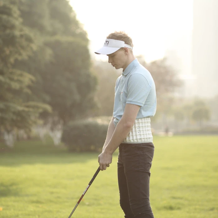 Поясничный декомпрессионный пояс inSPORTline Ronyo - белый/XXL