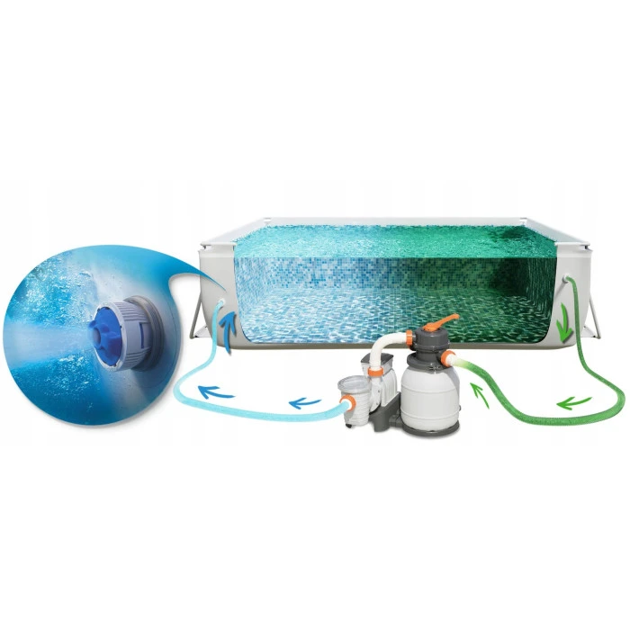 Бассейн каркасный 12в1 Bestway 5612B 640 х 274 х 132 см