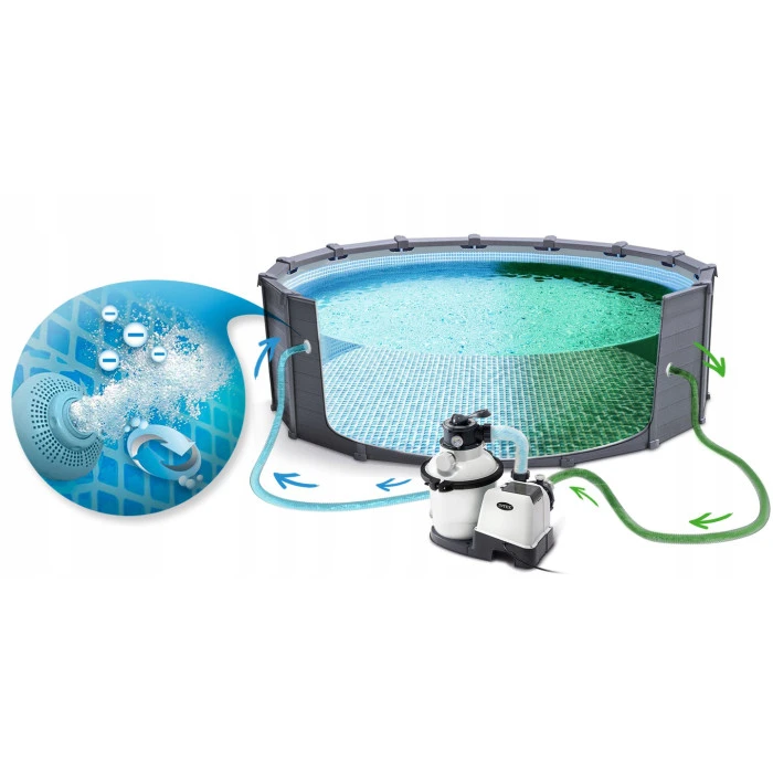 Басейн каркасний панельний 12в1 Intex 26384 478 × 124 см