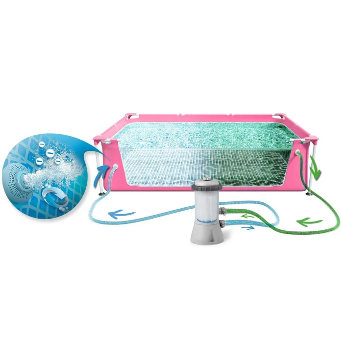 Бассейн каркасный прямоугольный 15в1 INTEX 28266, 220 x 150 x 60 см