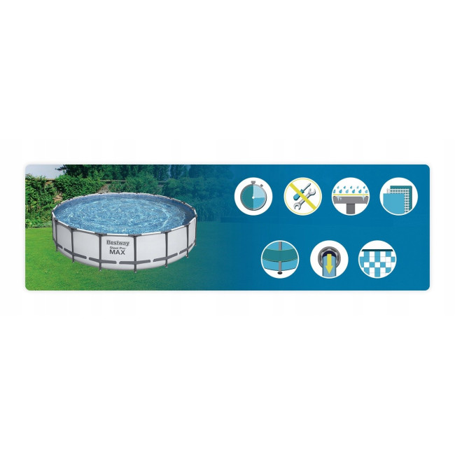 Бассейн каркасный Bestway Steel Pro MAX 549 х 122 см
