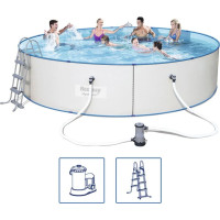 Басейн каркасний 3в1 Bestway 56386 Hydrium 460 см - білий
