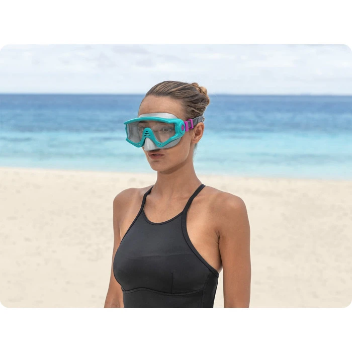 Маска для плавания Bestway 22044 бирюзовая