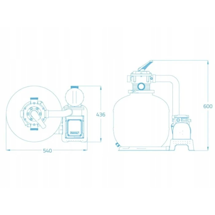 Насос с песчаным фильтром Bestway 58499 8327 л/ч + 25 кг песка