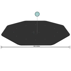 Накрытие для каркасного бассейна Bestway 58292 396 см