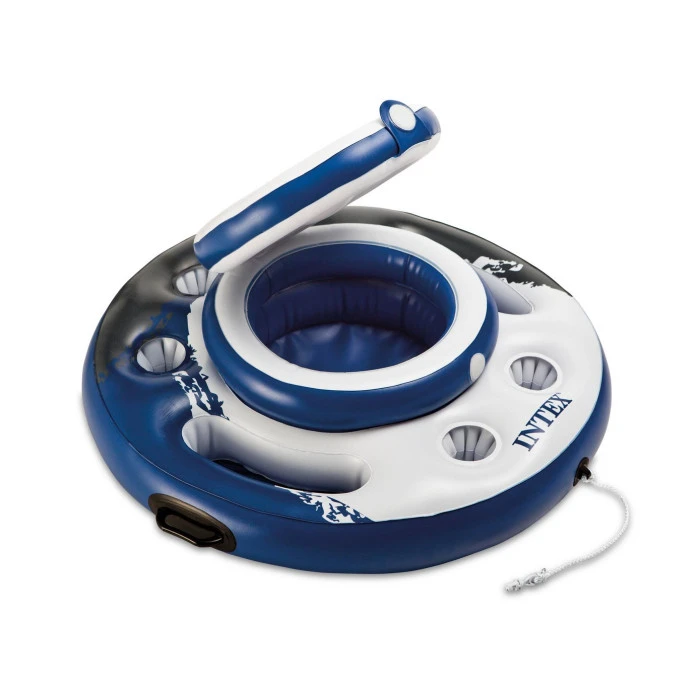 Большой плавучий холодильник для бассейна INTEX 56822 диаметром 89 см