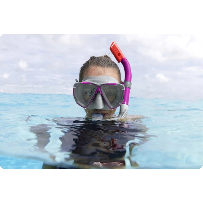 Набор для дайвинга Bestway 24029-04 серо-фиолетовый.