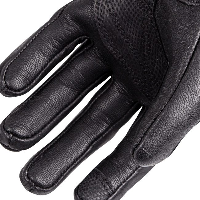 Женские кожаные мото варежки W-TEC Pocahonta - черно-розовый / XS