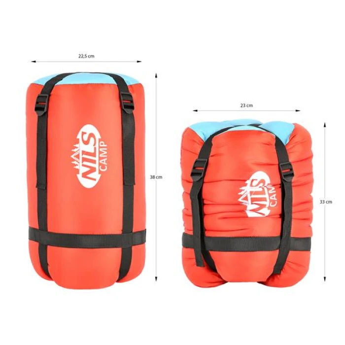 Спальный мешок NILS CAMP NC2012 красно-голубой