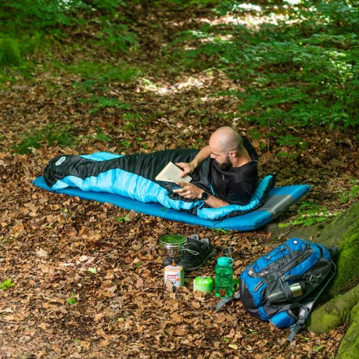 Спальный мешок NILS CAMP NC2012 красно-голубой