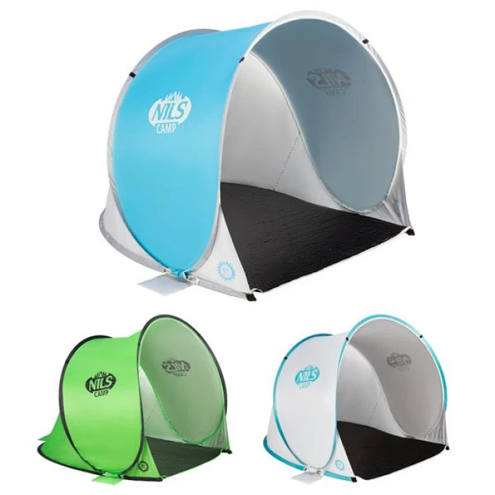 Пляжная палатка NILS CAMP POP UP NC3173 серо-голубая