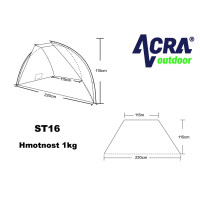 Пляжная палатка ST16 ACRA