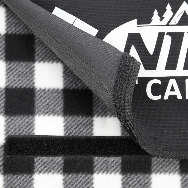 Килимок для пікніка NILS CAMP NC2310 300x200 см - чорно-білий