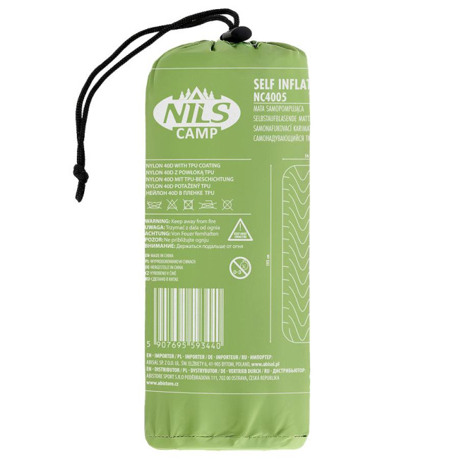 Килимок туристичний NILS CAMP NC4005, 193 х 56 х 5,5 см, зелений