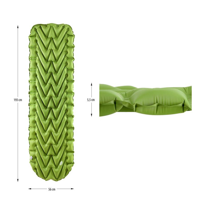Килимок туристичний NILS CAMP NC4005, 193 х 56 х 5,5 см, зелений