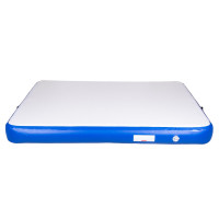 Надувной коврик inSPORTline Air-impact 200x150 см, бело-синий