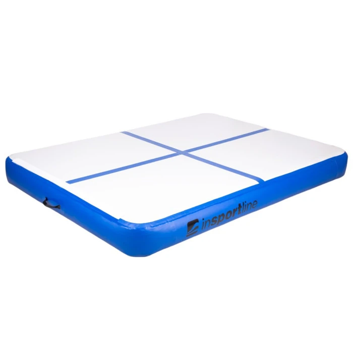 Надувной коврик inSPORTline Air-impact 200x150 см, бело-синий