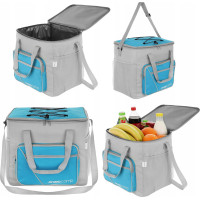 Термосумка 36х25х33см синьо-сіра 30л Enero кемп