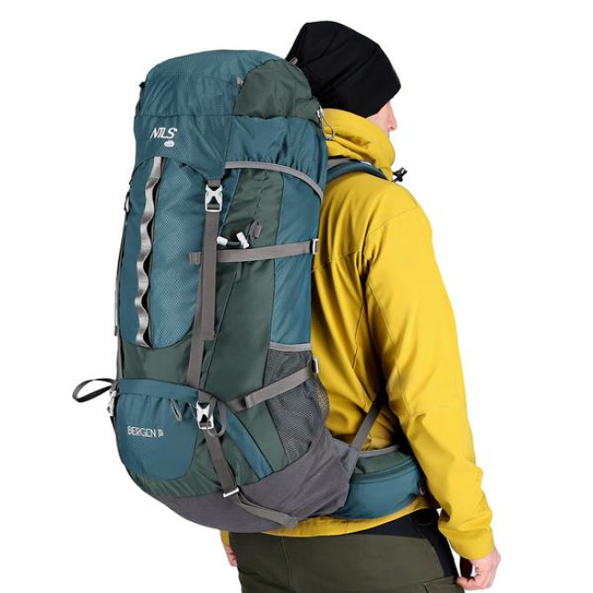 Рюкзак туристический NC1949 GREEN BERGEN 65L NILS CAMP