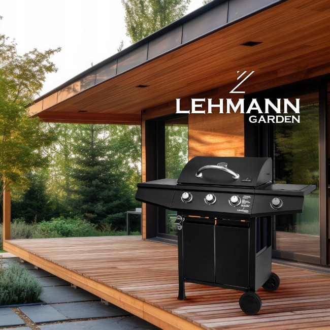 Газовый гриль LEHMANN TEXAS 3+1 черный