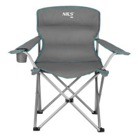 Крісло для кемпінгу NILS CAMP NC3079, сіро-зелене