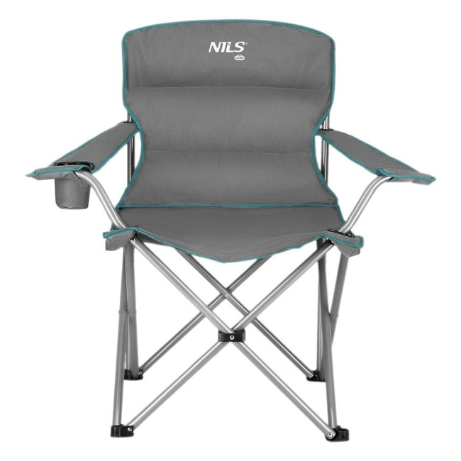 Крісло для кемпінгу NILS CAMP NC3079, сіро-зелене