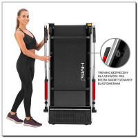 Беговая дорожка с ручками для скандинавского хода LOOP15 ELECTRIC HMS - черная