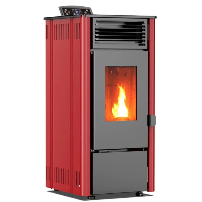 Пелетна піч-камін Thunder Sophia Red 8,1кВт
