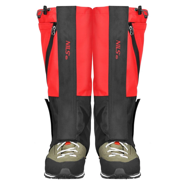 Гамаші туристичні NILS CAMP NC17112, чорно-червоні
