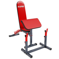 Скамейка для штанги с партой Скотта и подставками K-Sport KSSL103