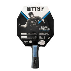Ракетка для настольного тенниса BUTTERFLY Ovtcharov Sapphire, черно-красная.