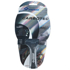 Ракетка для настольного тенниса DONIC CarboTec 3000, черно-красная.