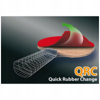 Ракетка для настольного тенниса DONIC CarboTec 3000, черно-красная.