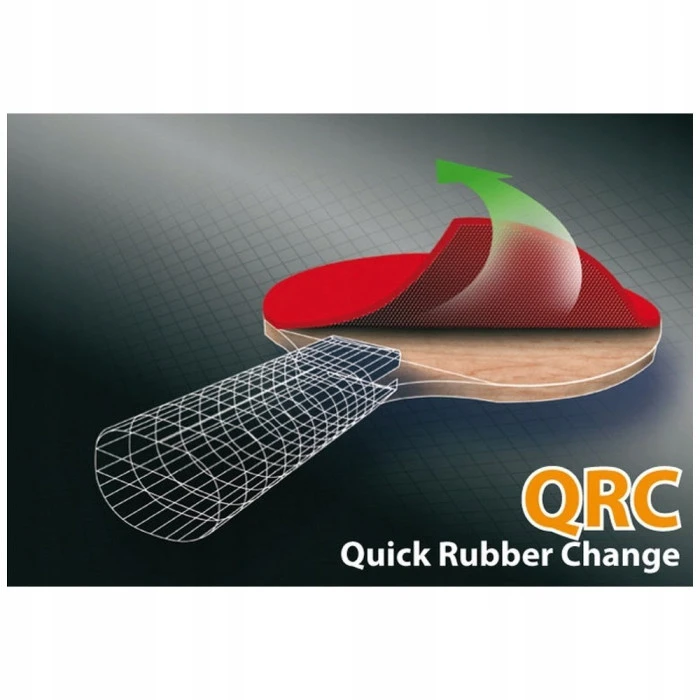 Ракетка для настольного тенниса DONIC CarboTec 3000, черно-красная.