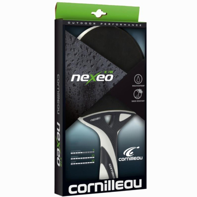 Ракетка для настольного тенниса Cornilleau NEXEO X70 OUTDOOR, черная